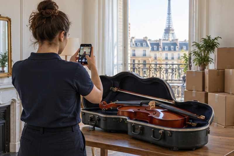 Dans un appartement parisien lumineux, déménagement de Paris vers la Biélorussie